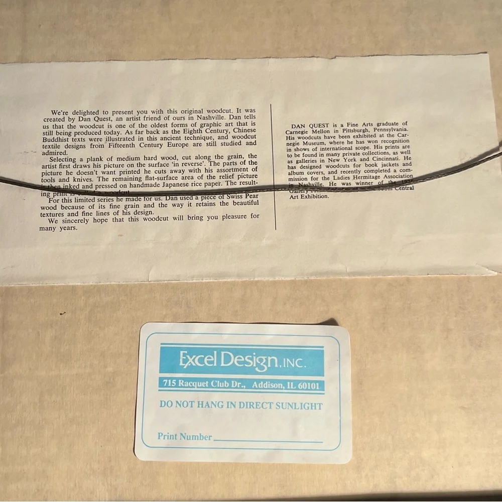 DAN QUEST - numbered & signed art piece - bethel house 🎨🖌️🖼️ - Picture 5 of 5